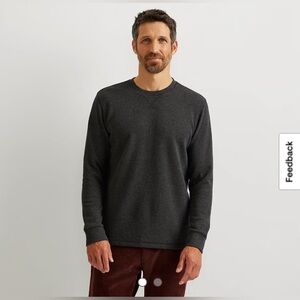 Men's Eddie's Charcoal Favorite Thermal Crew